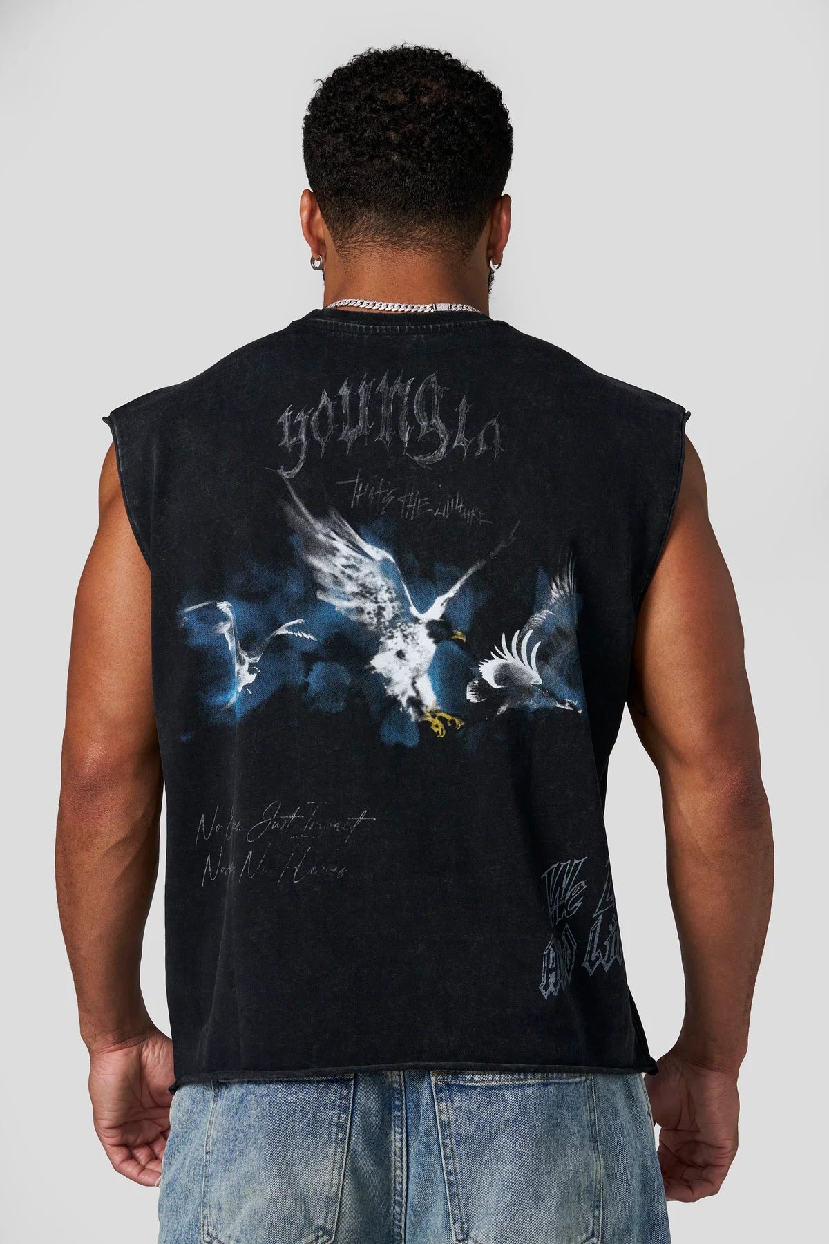 YoungLA Eagle Graphic Cut-Off