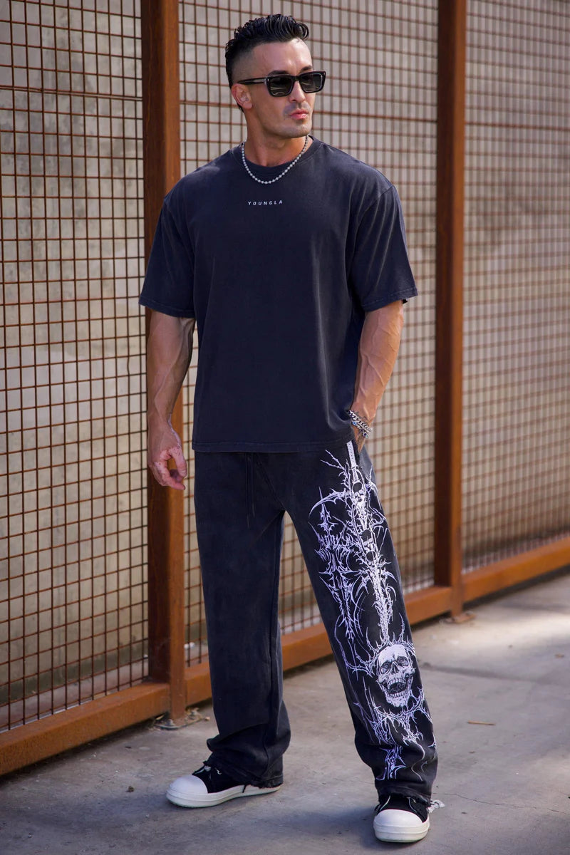 YoungLA Gothic Sword Graphic Sweats