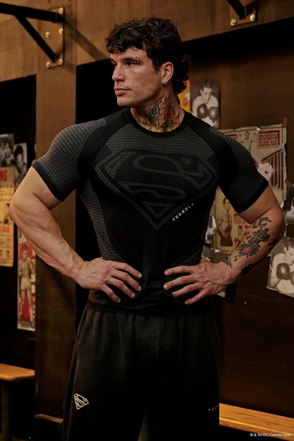 YoungLA Superman Compression Tee