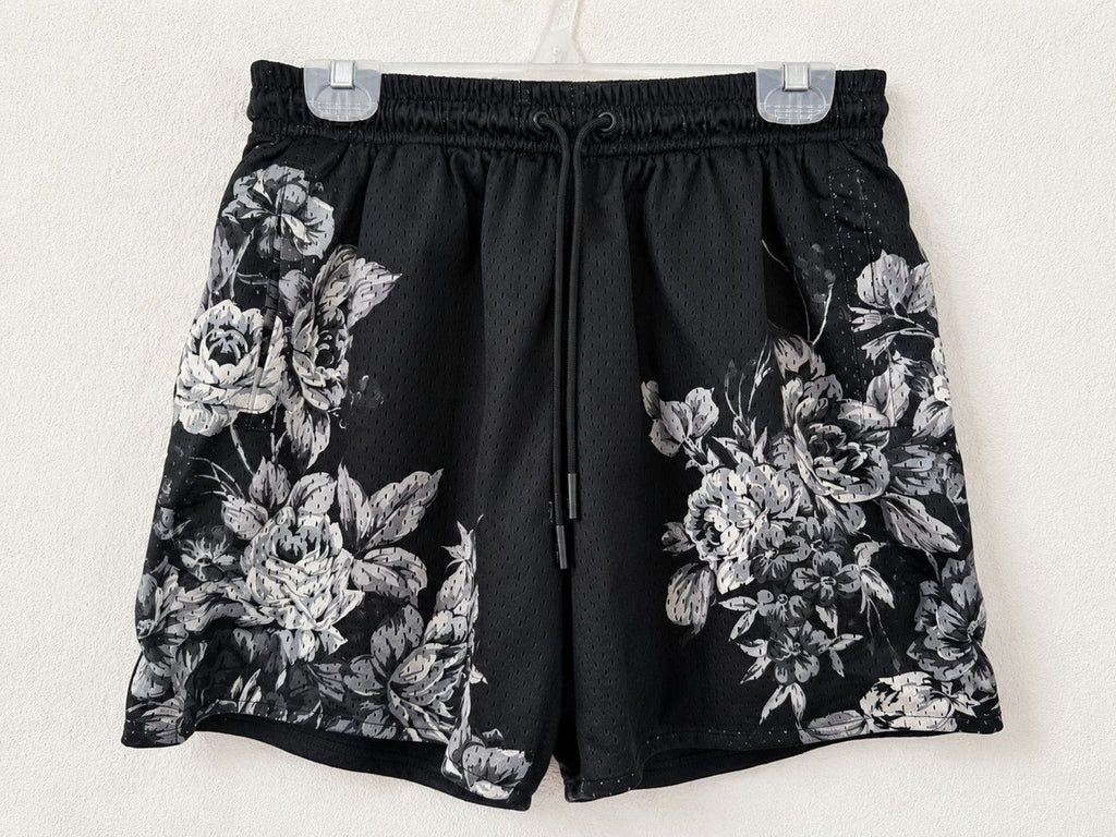 YoungLA Skulls & Roses Reversible Shorts